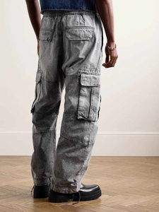 Top Selling 2026 Premium Vintage Winter <b>Men's</b> Denim Wide Leg Elastic <b>Jeans</b> Custom OEM/ODM Service Denim Wear OEM ODM - Product Image 3