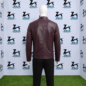 Chaqueta de Motocicleta 100% Piel de Oveja Genuina, Impermeable, con Forro de Algodón Ecológico, para Invierno, Unisex - Product Image 2