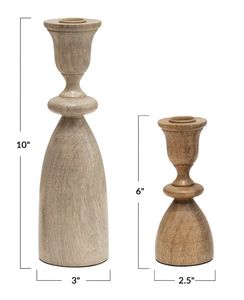 Rustic Farmhouse Wooden Candle Stand Handmade Solid Wood Taper Candle Holder for <b>Wedding</b> Party Home Decoration - Product Image 1