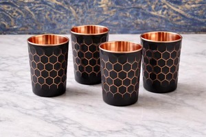 Verres à eau en cuivre personnalisables, styles variés, couleur unie, pour usage domestique - Product Image 3