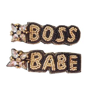 Pendientes bordados con cuentas a la moda, joyería de vacaciones, pendientes bordados festivos, se aceptan pendientes bordados con logotipo de diseño personalizado - Product Image 6