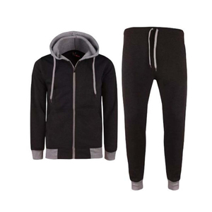 SELF INDUSTRIES Survêtement léger d'hiver pour homme, 100% coton polaire, antibactérien, tricoté, col rond, avec fermeture éclair, coupe haute - Product Image 3