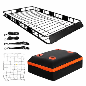 Canasta de Carga para Techo de Acero Reforzado de 64x39 Pulgadas, Capacidad de 200 lb, Ajuste Universal para SUV, Camioneta y Automóvil con Barras Transversales GAPCGC003 - Product Image 3