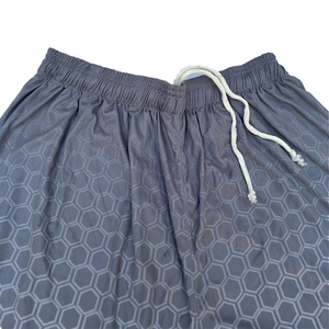 Pantalones Cortos Deportivos Transpirables de Malla con Estampado Sólido para Hombre, Cintura Elástica, Corte Regular, Marca Harry Johnson Production - Product Image 6