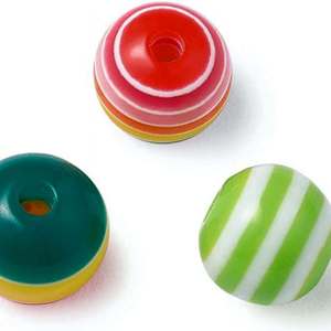 The Handmade Collection Round Resin Beads Red Brown <b>Black</b> High Grade 3D Cartoon Loose Beads for Jewelry Making - Product Image 5