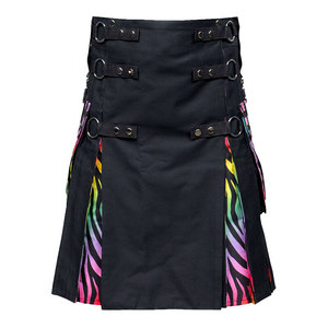 <b>Top</b> Selling Tiger Striped <b>Rainbow</b> Hybrid Kilt - Womens Most-Demanding Scottish Kilt Factory Wholesale - Product Image 2