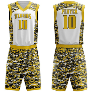 Uniformes de basket-ball personnalisés à prix avantageux, qualité supérieure, tissu respirant, impression par sublimation, uniforme de basket-ball pour hommes - Product Image 1