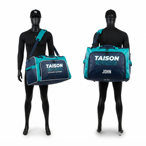 Sac à dos de rangement pour cannes à pêche TAISON SPORTS TS-SP-0302 en Oxford 600D PU 300 GSM Premium, 30-40L, gris bleu marine, design à panneaux - Product Image 1