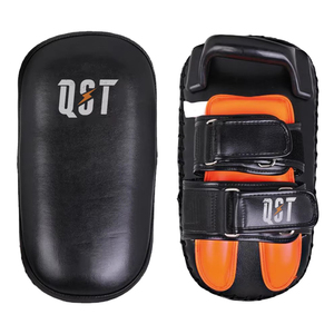 Premium Leather Thai Kick Pads Heavy Duty Strike <b>Shield</b> Curved Design Muay Thai Training Commercial Grade OEM Factory Direct - Product Image 1