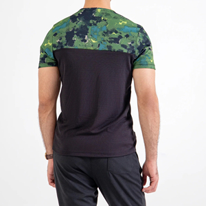 เสื้อยืดออกกำลังกายผู้ชายทรงปกติ รุ่นใหม่ ผ้าสแปนเด็กซ์/โพลีเอสเตอร์ ระบายอากาศ แห้งเร็ว ปรับแต่งได้ - Product Image 2