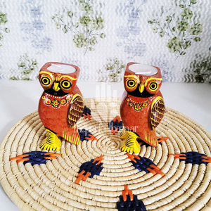 Ensemble de 2 décorations d'intérieur Diya Art Déco en bois à motifs animaliers, mobiles, de différentes couleurs et styles, pour anniversaire et Bar Mitzvah - Product Image 1