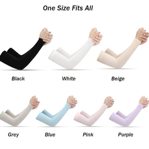 Manchons de compression unisexes sans couture, protection UV, antibactériens, respirants, séchage rapide, écologiques, réversibles, pour le cyclisme - Product Image 6