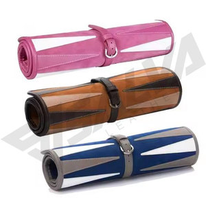 ชุดเกมหมากรุกและแบ็คแกมมอนแบบพกพาสำหรับเดินทาง ของขวัญสุดพิเศษ ทำมือ หนังสีน้ำเงินสุดหรู - Product Image 3