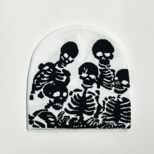 OEM 2026 New Arrival Custom Wholesale Beanie Winter Knitted <b>Hat</b> with Digital Printing Hip-hop Style and Cartoon Pattern - Product Image 5