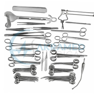 <b>81</b> Pcs Basic Laparotomy Surgical Instrument Set CE Certified ISO13485 Certified Manual Stainless Steel General Surgery Kit - Product Image 6