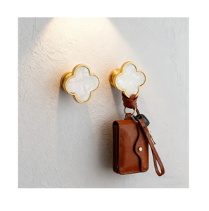 Brass Hook hanger For Home Wall Hanger Handmade Resin Design For Purse Key Bag Best <b>Storage</b> Solution At Your Budget - Product Image 1