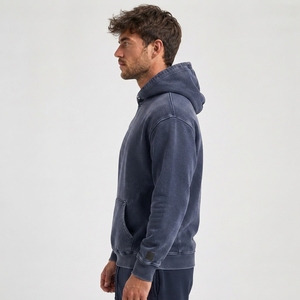 Sweat à capuche délavé au soleil, design oversize, 100% coton, séchage rapide, respirant, personnalisable, moderne – L'indispensable élégant pour votre garde-robe hivernale décontractée - Product Image 2
