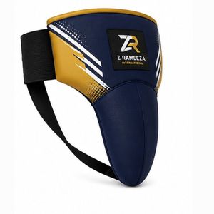 High Quality Leather Adjustable <b>Lace</b>-Up Closure Professional Groin & Abdominal Protector for Boxing Muay Thai & MMA - Product Image 2