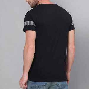 Camiseta Deportiva para Hombre, 100% Algodón, Secado Rápido, para Gimnasio y Entrenamiento, Transpirable, Tejida, Estampada, Ropa Deportiva, Camisetas al por Mayor - Product Image 2