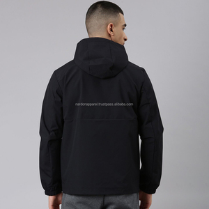 Nardon Apparel Veste coupe-vent d'extérieur de marque personnalisée en gros Veste coupe-vent légère à capuche en tissu imperméable pour l'hiver - Product Image 2