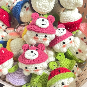 Llavero de Ganchillo Personalizado, Mini Muñeco Amigurumi, Anillo para Llaves, Regalo Promocional al por Mayor, Hecho en Vietnam - Product Image 3