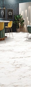 1200x1800 Marble Look Floor <b>Tile</b> Polished Stone Ceramic <b>Tile</b> Beige Brown Veined Porcelain Flooring for Restaurant Cafe - Product Image 5