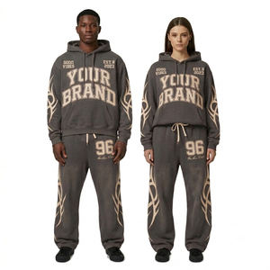 Custom Retro Crinkle Nylon Tracksuit Waterproof <b>Hip</b> Hop Windbreaker Jacket Loose Track Pants Two Piece Jogging Set 2026 - Product Image 5
