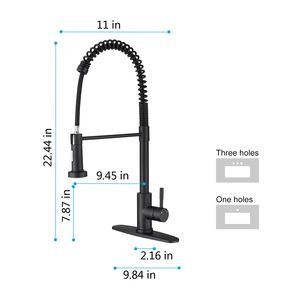 Rubinetto da Cucina Moderno in Acciaio Inox 304 Spazzolato con Doccetta Estraibile e Valvola in Ceramica - Product Image 3