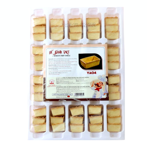 ผู้ผลิตที่ขายดีที่สุด ทาร์ตอบฮาลาล เวียดนาม OEM/ODM ขนมหวานแช่แข็ง เปลือกทาร์ตไข่อบ YA04 720 กรัม สำหรับร้านเบเกอรี่ จัดส่งทั่วโลก - Product Image 1