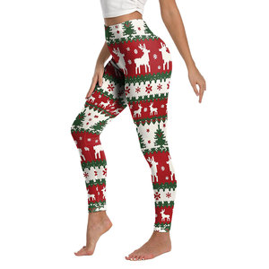 Comfortable <b>Women</b> <b>Christmas</b> <b>Legging</b> Designed With Elastic Waist And Smooth Finish <b>For</b> Seasonal Clothing <b>Christmas</b> <b>Legging</b> - Product Image 3