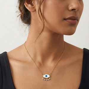 จี้เพชรธรรมชาติ 0.11 กะรัต รับรองโดย IGI สี H-I ทรงกลมเจียระไนแบบบริลเลียนท์ ความสะอาด VS-SI เพชรจากธรรมชาติ สร้อยคอแบบโซลิแทร์ ของขวัญ - Product Image 3