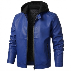 Blouson de moto d'hiver pour homme, style course imprimé, coupe ample, coupe-vent, séchage rapide, en cuir personnalisé - Product Image 2