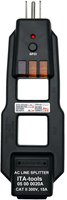 Divisor de Línea de Corriente Alterna con GFCI para Pantalla LED de Material ABS, 120V, CE, LVD