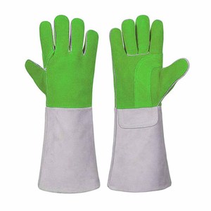 Gants de soudage en cuir de vachette pleine fleur de haute qualité, résistants à la chaleur et aux étincelles, pour la lutte contre les incendies et le barbecue, vente en gros - Product Image 5