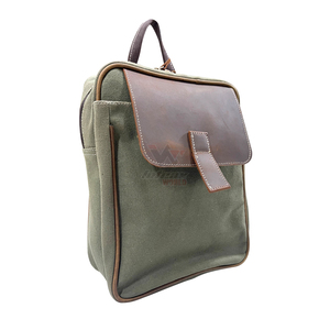 Mens Crossbody <b>Bag</b> for Travel <b>Small</b> Outdoor Olive Green Brown <b>Leather</b> Flap Durable Zipper Canvas Messenger <b>Bag</b> - Product Image 1