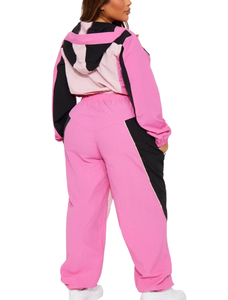 Conjunto Deportivo Casual para Mujer, Chaqueta y Pantalones Cortavientos, Tela Ligera, Ajuste Cómodo, Ropa Deportiva Elegante - Product Image 2