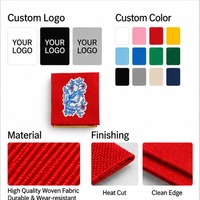 Étiquettes graphiques tissées personnalisées avec étiquettes de marque à coudre pour vêtements, habits, accessoires et sacs