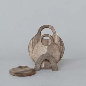 Support de présentation personnalisé pour planche à découper en bois, planche de service rustique pour la cuisine, décoration d'intérieur, design moderne du milieu du siècle - Product Image 1