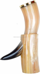 Jarra de talla vikinga personalizada hecha a mano, Ágata Natural, cuerno para beber, estilo Animal, decoración de cerveza para fiestas, tazas de cerámica - Product Image 5