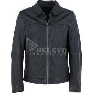 Veste en cuir pour homme sur mesure OEM/ODM, fabricant de manteaux de motard en cuir véritable, vêtements d'extérieur de haute qualité - Product Image 1