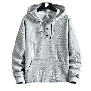 XL Sudadera con capucha de gran tamaño 100% algodón polar de poliéster de alta calidad cuello con capucha con hombros caídos teñido liso para la temporada de invierno - Product Image 1