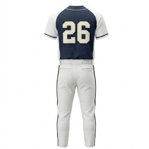 Uniforme de Béisbol de Poliéster 100% de Alta Calidad a Precio Económico, Diseño Personalizado, Servicio OEM, Secado Rápido, Transpirable y Ligero - Product Image 3