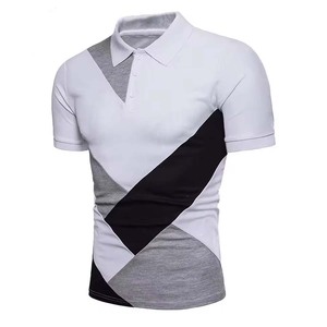 เสื้อโปโลปักโลโก้แฟชั่นผู้ชายสไตล์ธุรกิจ ปกคอปก ผ้าฝ้าย สีเบอร์รี่ ลำลอง ย้อนยุค เรียบง่าย เสื้อโปโลสำหรับตีกอล์ฟ - Product Image 3