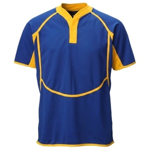 Polo Deportivo de Manga Corta para Hombre, Color Negro y Rojo, de Secado Rápido, Tejido, Corte Regular - Product Image 2
