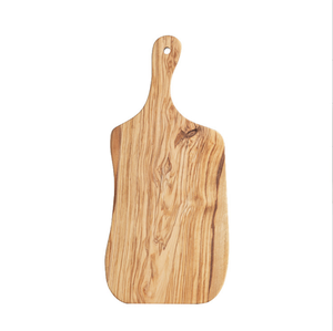 Planche à découper en bois d'olivier irrégulière pour steak et pain, bloc de découpe en bois - Product Image 1