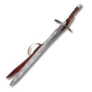 Espada de Acero Inoxidable con Hoja Recta, Cuchillo de Grado Industrial, Espada Coleccionable para Exhibición en Pared, en Venta a Precio Accesible - Product Image 4