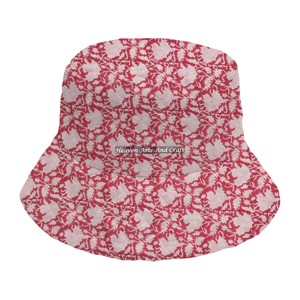 Sombrero de cubo acolchado hecho a mano de moda para mujer, adolescente, para exteriores, con estampado a mano, de algodón, para carnaval, sombrero de cubo acolchado de alta calidad - Product Image 5
