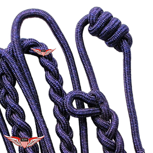 Aiguillette tressée pour officiers, cordon de cérémonie avec embout en laiton - Product Image 4