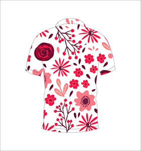 เสื้อโปโลพิมพ์ลายดอกไม้แบบกำหนดเองสำหรับผู้ชายและผู้หญิง เสื้อโปโลสำหรับตีกอล์ฟแบบระเหิดสี แขนสั้น สวมใส่สบาย เหมาะสำหรับทีม ระบายอากาศได้ดี ใช้เป็นยูนิฟอร์ม - Product Image 5
