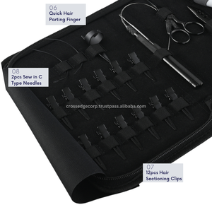Professional Hair Extension Tools <b>Kit</b> Includes 3 Hole Nano <b>Beads</b> Crimping Remover Plier Also Black Hair Also Sectioning Clips - Product Image 3
